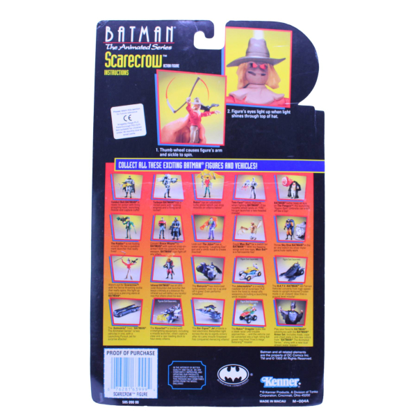 Batman Animated Series Scarecrow 1993 OVP | Kenner Vintage | hoppla-stuff.de